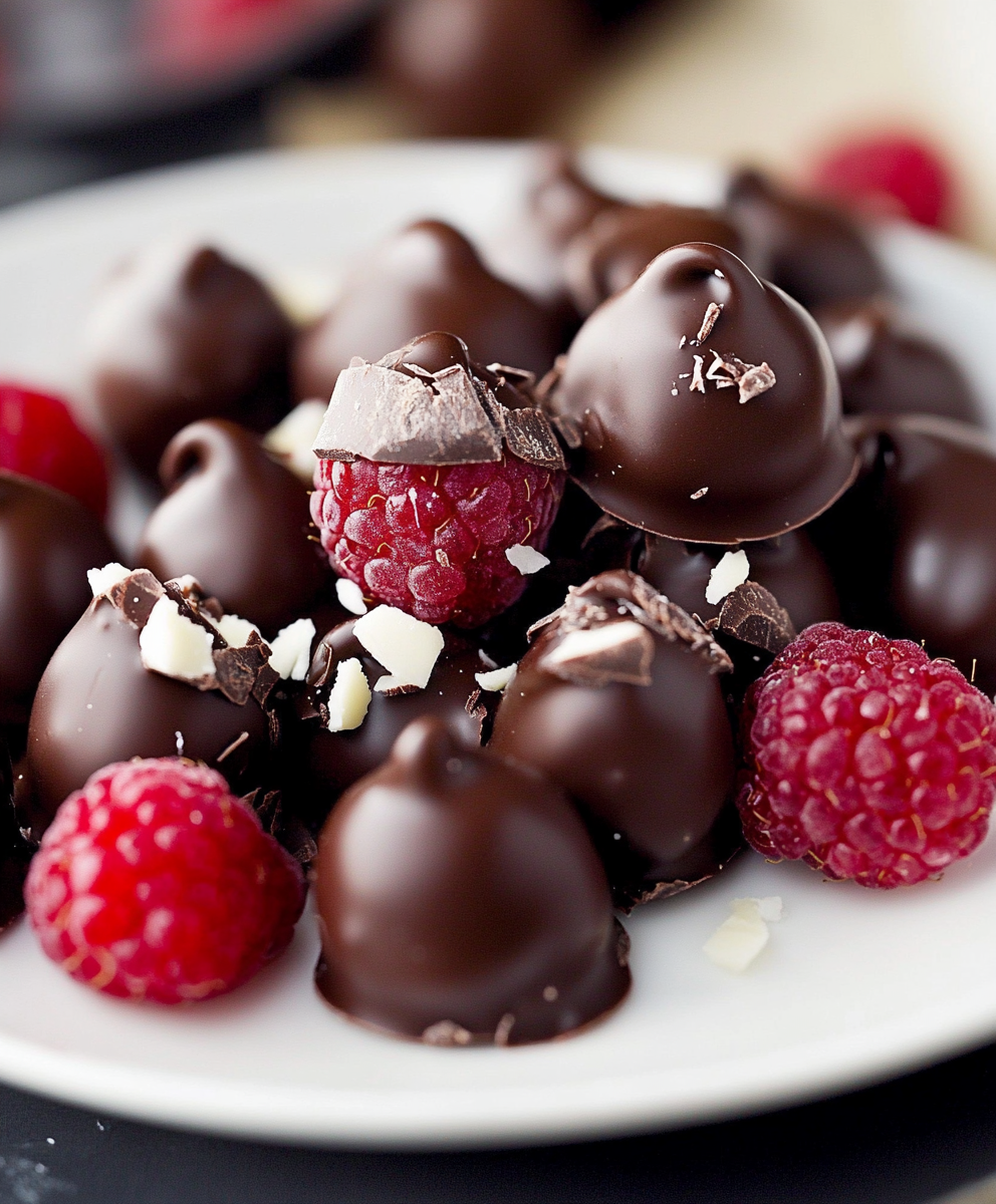 Chocolate Covered Raspberries - lusciousmeal.com